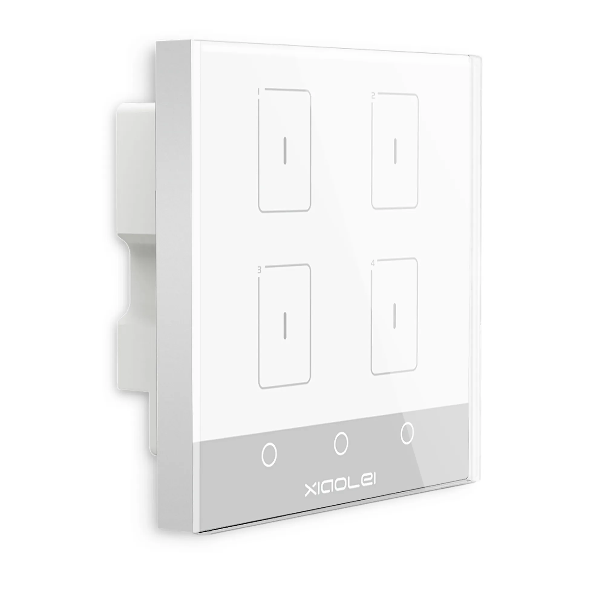 Ltech Smart wireless Touch switch, 4Chanel x200W max per ch, RF 2.4GHz, 100-240Vac input, Smart gate way compatable, IP20. TK-RF04-A  LTECH Touch Panel